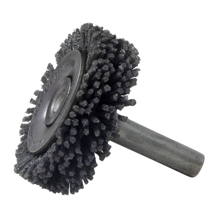 BRM BMC16AY80SC 1.75" Mandrel Mounted Wheel, 80 Grit Silicon Carbide, .250" Shank Dia., .375" Trim