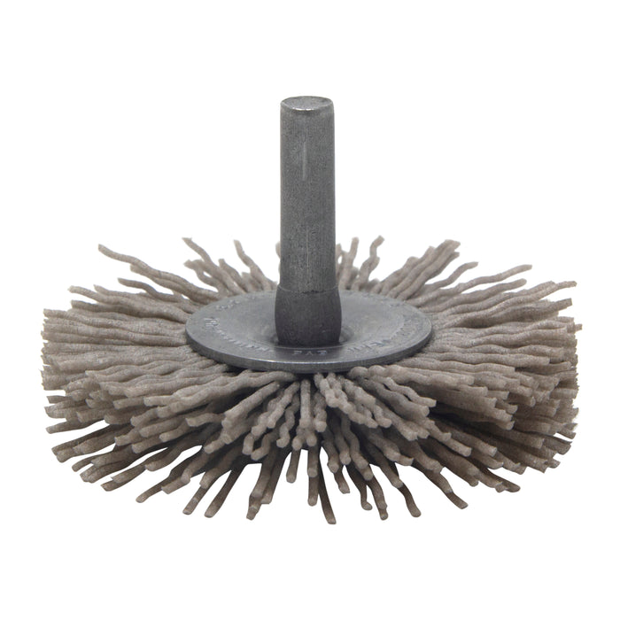 BRM BMC20AY80AO 2" Mandrel Mounted Wheel, 80 Grit Aluminum Oxide, .250" Shank Dia., .500" Trim