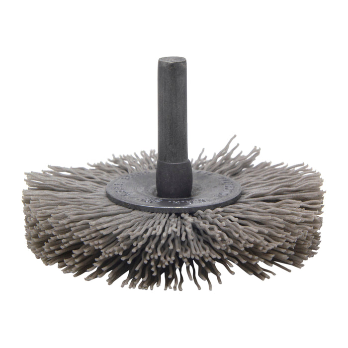BRM BMC25AY320AO 2.5" Mandrel Mounted Wheel, 320 Grit Aluminum Oxide, .250" Shank Dia., .687" Trim