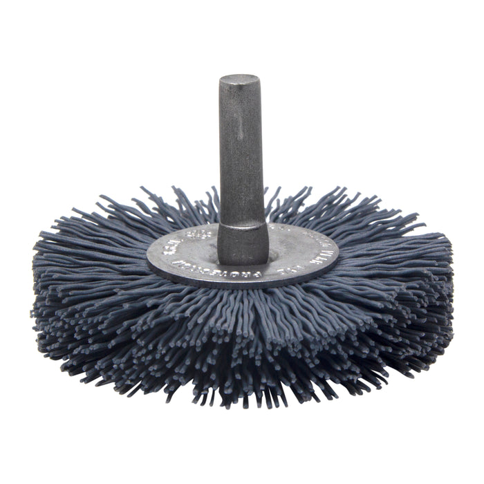 BRM BMC20AY320SC 2" Mandrel Mounted Wheel, 320 Grit Silicon Carbide, .250" Shank Dia., .500" Trim