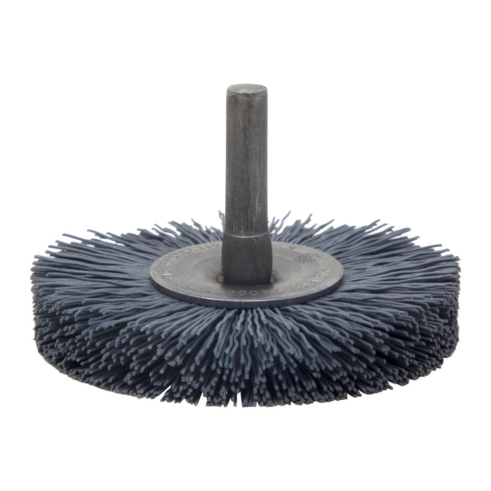 BRM BMC25AY500SC 2.5" Mandrel Mounted Wheel, 500 Grit Silicon Carbide, .250" Shank Dia., .687" Trim