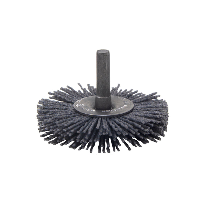 BRM BMC20AY80SC 2" Mandrel Mounted Wheel, 80 Grit Silicon Carbide, .250" Shank Dia., .500" Trim