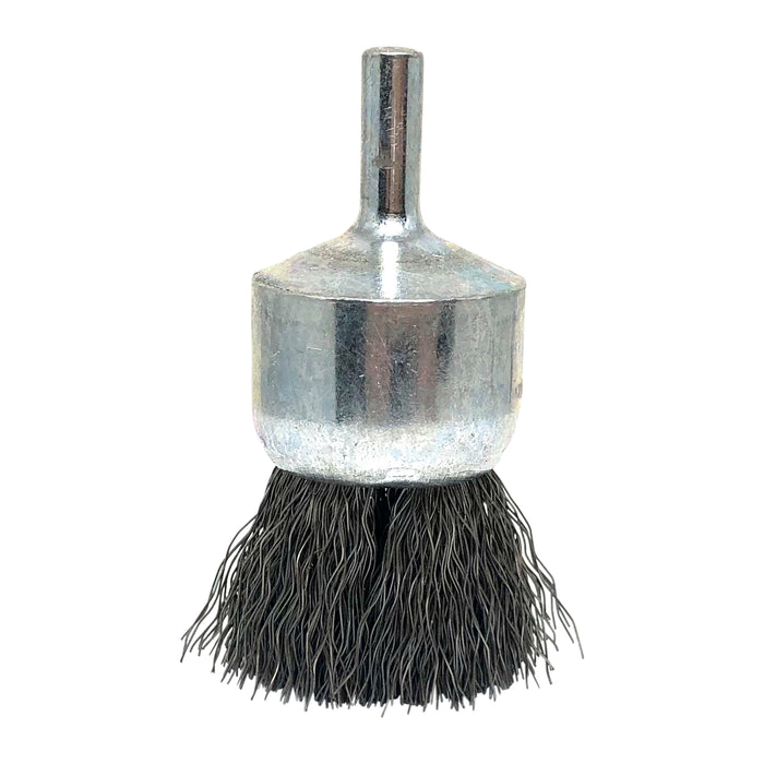 BRM BNS1006 Solid End Brush, 1" Dia., .006CS, .875" Trim Length, .250" Shank Diameter