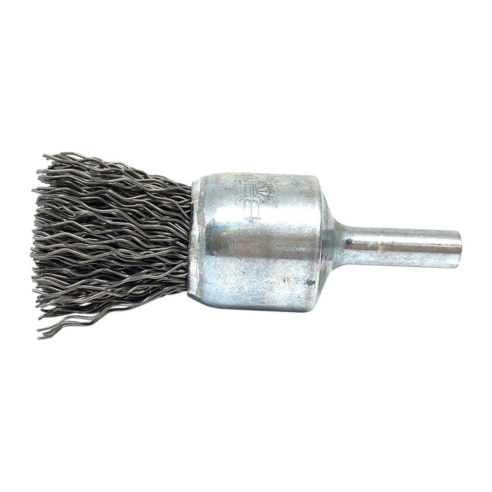BRM BNS614 Solid End Brush, .750" Dia., .014CS, .875" Trim Length, .250" Shank Diameter