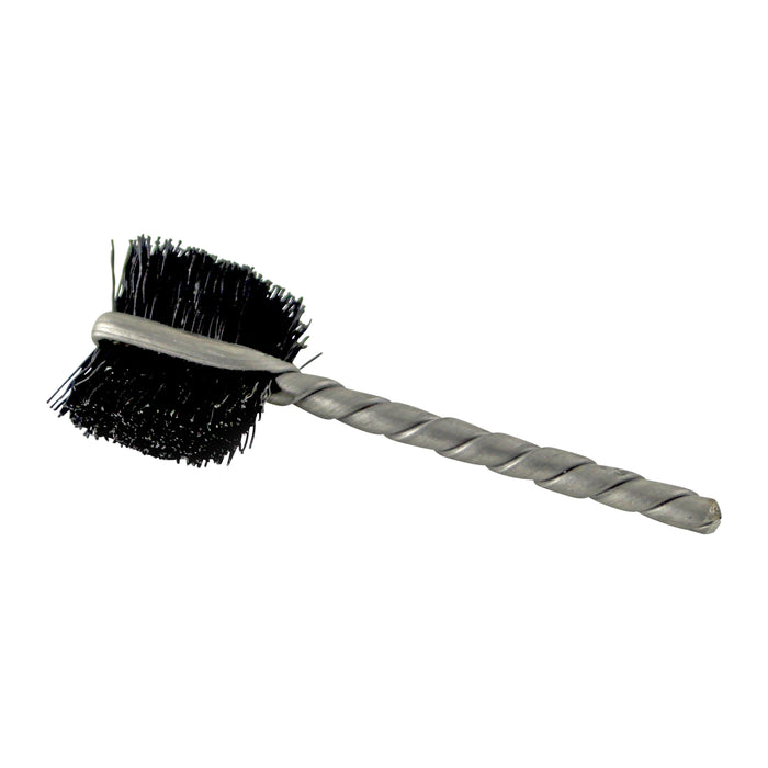 BRM BN437 Butterfly Thread Deburring Brush, .437" Diameter, .010 Nylon, 2.25" OAL, Cut For Power