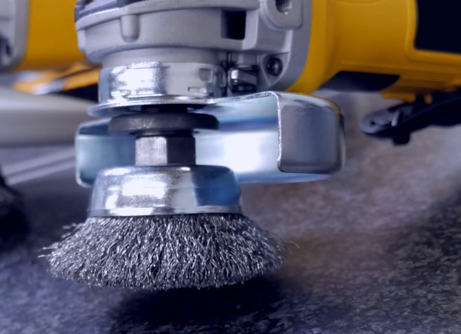 BRM BUC314 Wire Cup Brush 3" diameter, 1" Trim Length, 5/8-11 Arbor Hole, .014 Hi-Temp Carbon Steel