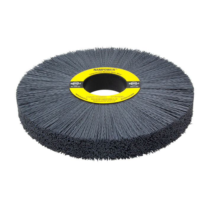 BRM CW81500SC NAMPOWER Abrasive Wheel Brush, 8" Diameter, 500SC, 2" Arbor Hole, 2.5" Trim Length