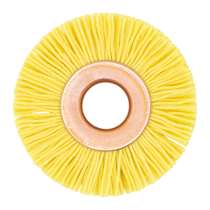 BRM CY112320CGPK1 NAMPOWER Ceramic Wheel Brush 1.5" Dia., 320 Grit, 0.375" Arbor, 0.375" Trim Length