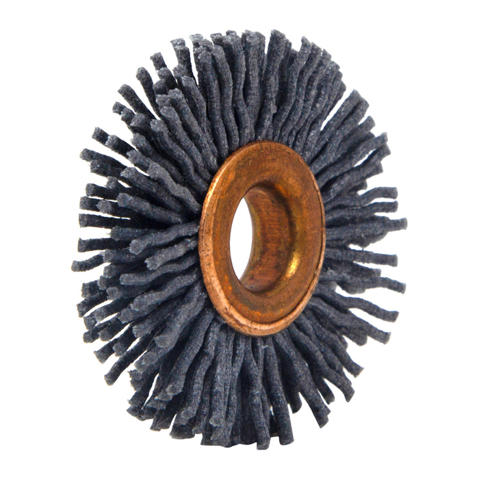 BRM CY112120SC Abrasive Nylon Copper Center Wheel, 1.5" Dia., 120SC, .375" Arbor Hole, .375" Trim