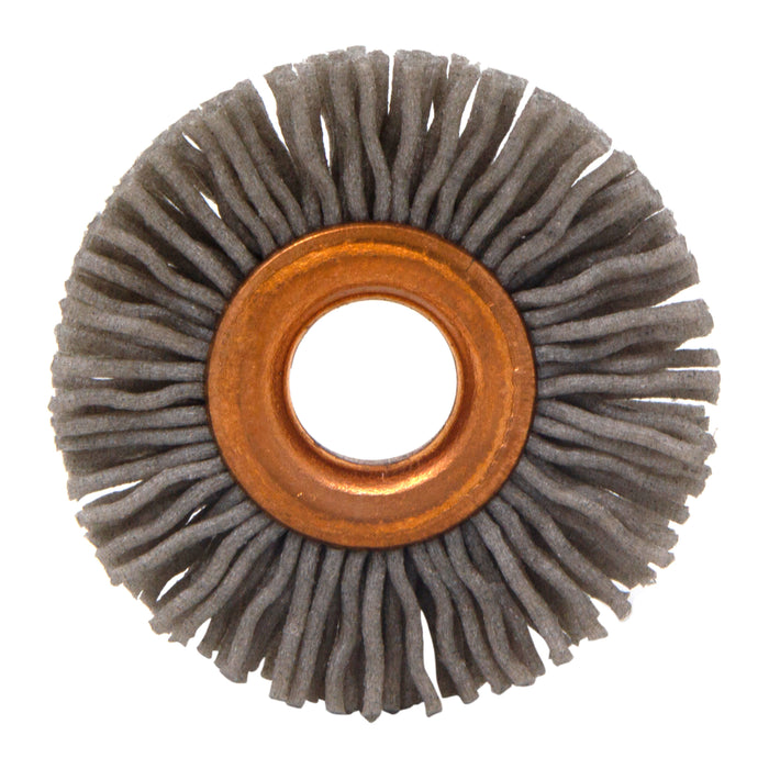 BRM CY112180AO Abrasive Nylon Copper Center Wheel, 1.5" Dia., 180AO, .375" Arbor Hole, .375" Trim
