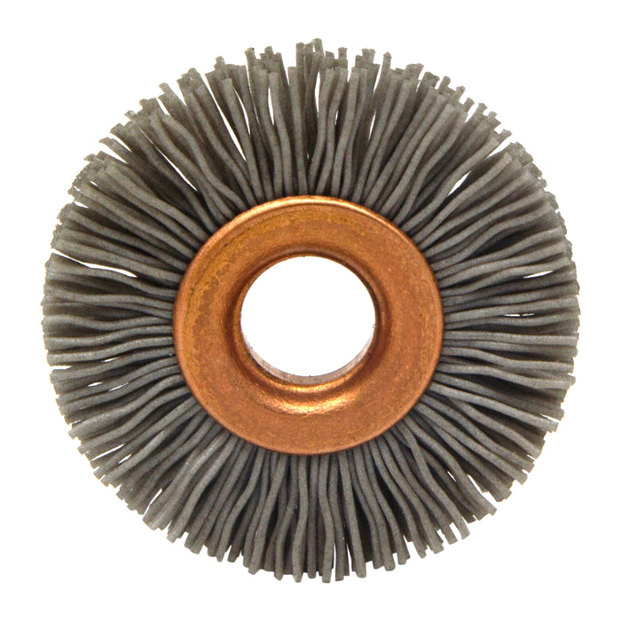 BRM CY1320AO Abrasive Nylon Copper Center Wheel, 1" Dia., 320AO, .375" Arbor Hole, .125" Trim