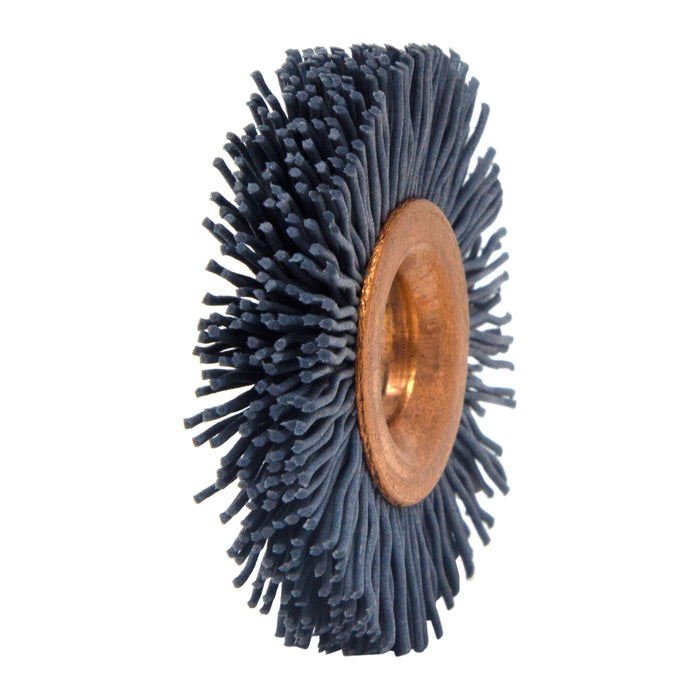 BRM CY1320SCB Abrasive Nylon Copper Center Wheel, 1" Dia., 320SC, .375" Arbor Hole, .125" Trim
