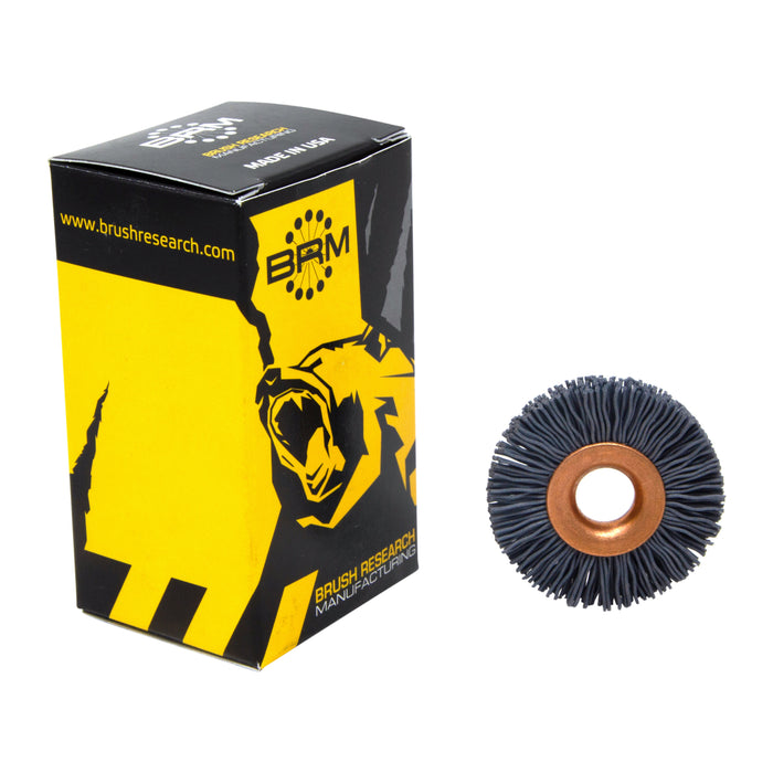 BRM CY112320SC Abrasive Nylon Copper Center Wheel, 1.5" Dia., 320SC, .375" Arbor Hole, .375" Trim