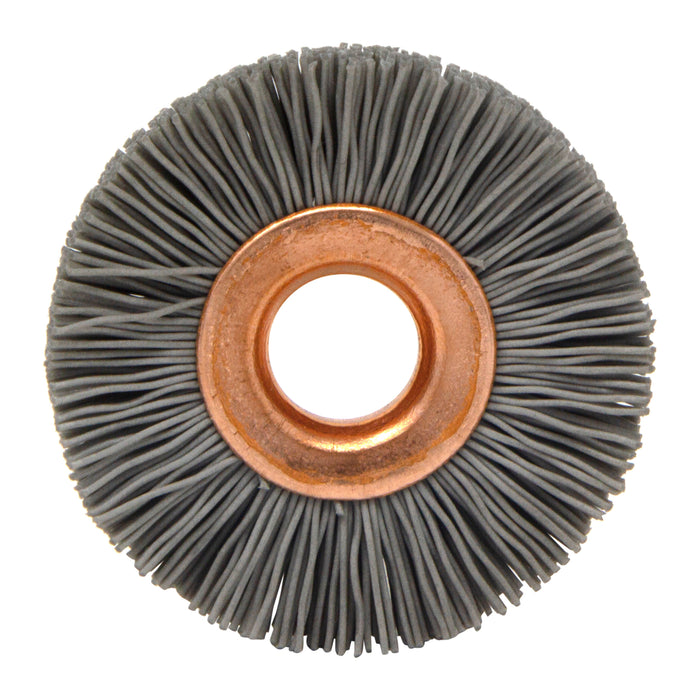 BRM CY1500AO Abrasive Nylon Copper Center Wheel, 1" Dia., 500AO, .375" Arbor Hole, .125" Trim