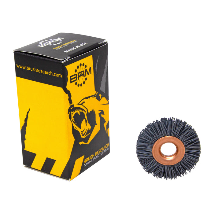 BRM CY1500SC Abrasive Nylon Copper Center Wheel, 1" Dia., 500SC, .375" Arbor Hole, .125" Trim