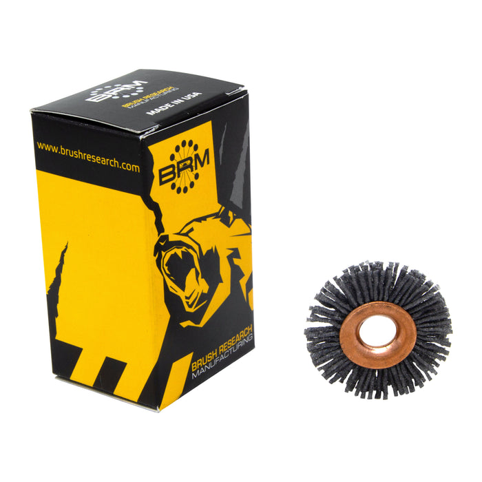BRM CY11280SC Abrasive Nylon Copper Center Wheel, 1.5" Dia., 80SC, .375" Arbor Hole, .375" Trim