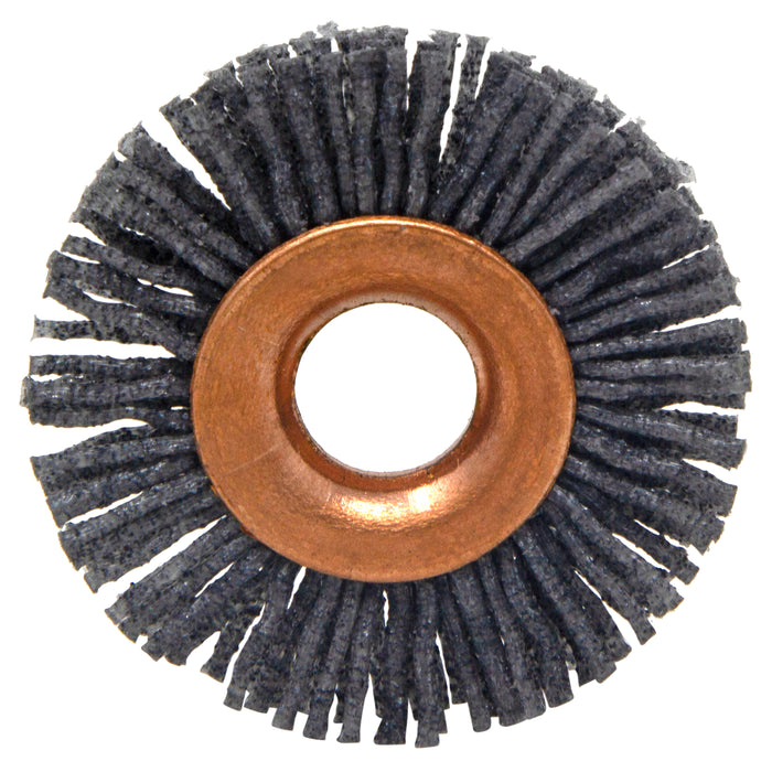 BRM CY11280SC Abrasive Nylon Copper Center Wheel, 1.5" Dia., 80SC, .375" Arbor Hole, .375" Trim