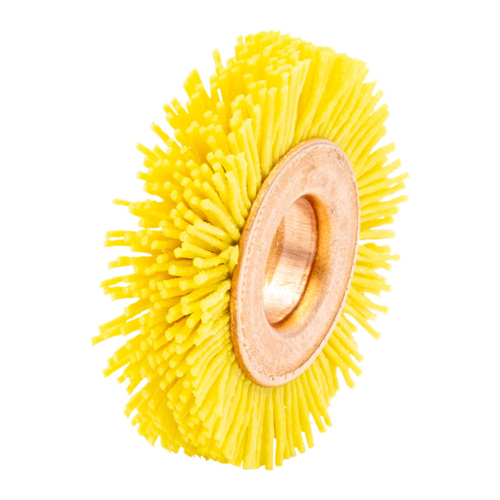 BRM CY114022120CGPK1 NAMPOWER Ceramic Wheel Brush 1.25" Dia., 120 Grit, 0.375" Arbor, 0.25" Trim Length