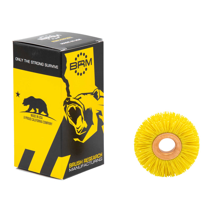 BRM CY2022120CGPK1 NAMPOWER Ceramic Wheel Brush 2" Dia., 120 Grit, 0.5" Arbor, 0.5" Trim Length