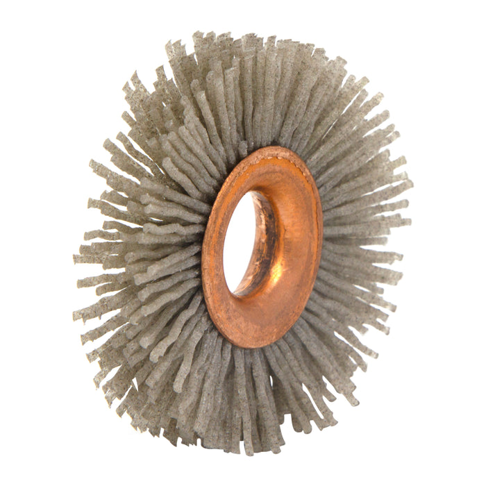 BRM CY2180AO Abrasive Nylon Copper Center Wheel, 2" Dia., 180AO, .500" Arbor Hole, .500" Trim