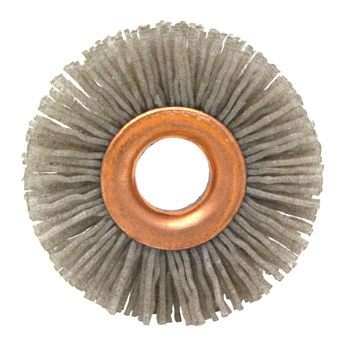 BRM CY212180AO Abrasive Nylon Copper Center Wheel, 2.5" Dia., 180AO, .500" Arbor Hole, .750" Trim