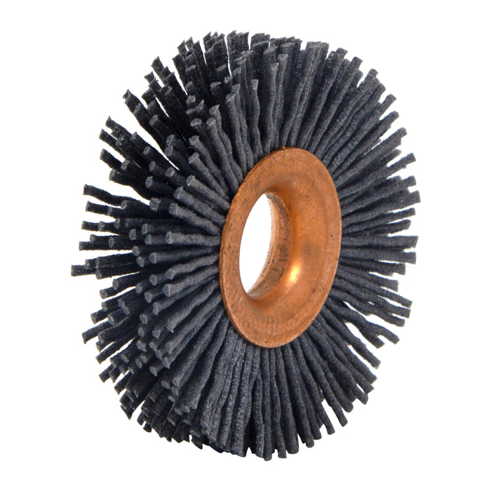 BRM CY2120SC Abrasive Nylon Copper Center Wheel, 2" Dia., 120SC, .500" Arbor Hole, .500" Trim