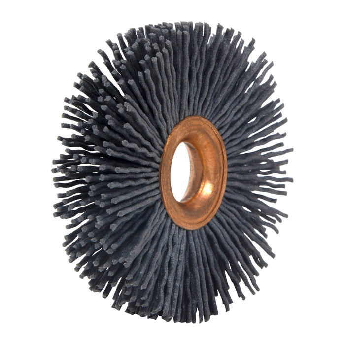 BRM CY2180SC Abrasive Nylon Copper Center Wheel, 2" Dia., 180SC, .500" Arbor Hole, .500" Trim