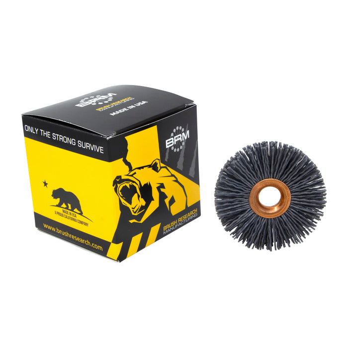 BRM CY2180SC Abrasive Nylon Copper Center Wheel, 2" Dia., 180SC, .500" Arbor Hole, .500" Trim