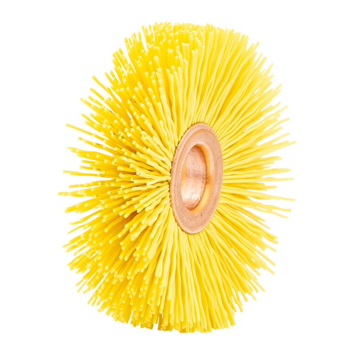 BRM CY212320CG NAMPOWER Ceramic Wheel Brush 2.5" Dia., 320 Grit, 0.5" Arbor, 0.75" Trim Length