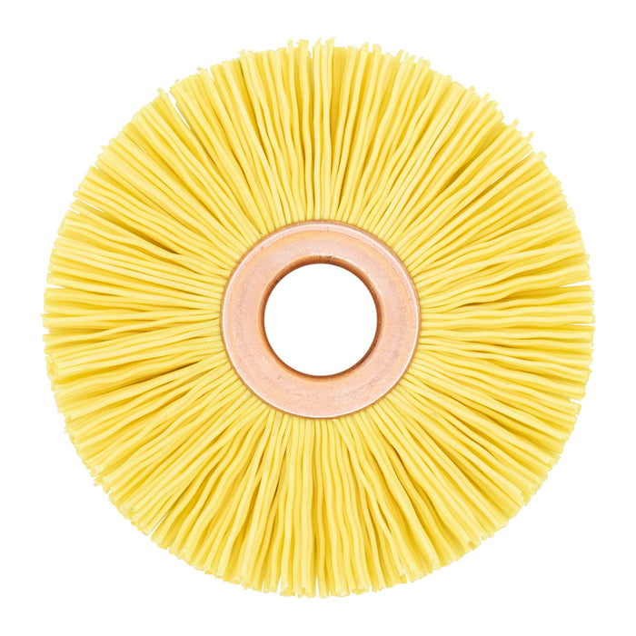 BRM CY212022120CG NAMPOWER Ceramic Wheel Brush 2.5" Dia., 120 Grit, 0.5" Arbor, 0.75" Trim Length
