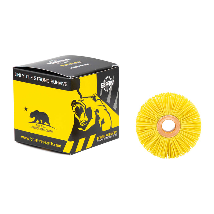 BRM CY212022120CGPK1 NAMPOWER Ceramic Wheel Brush 2.5" Dia., 120 Grit, 0.5" Arbor, 0.75" Trim Length