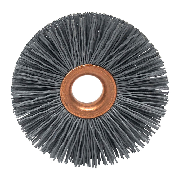 BRM CY2320SC Abrasive Nylon Copper Center Wheel, 2" Dia., 320SC, .500" Arbor Hole, .500" Trim