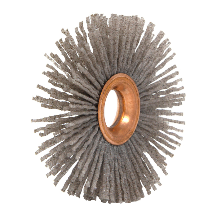 BRM CY21280AO Abrasive Nylon Copper Center Wheel, 2.5" Dia., 80AO, .500" Arbor Hole, .750" Trim