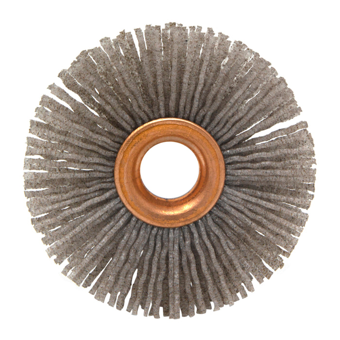 BRM CY21280AO Abrasive Nylon Copper Center Wheel, 2.5" Dia., 80AO, .500" Arbor Hole, .750" Trim
