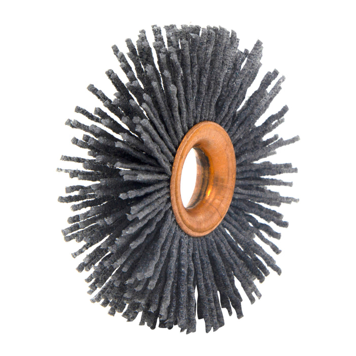 BRM CY21280SC Abrasive Nylon Copper Center Wheel, 2.5" Dia., 80SC, .500" Arbor Hole, .750" Trim