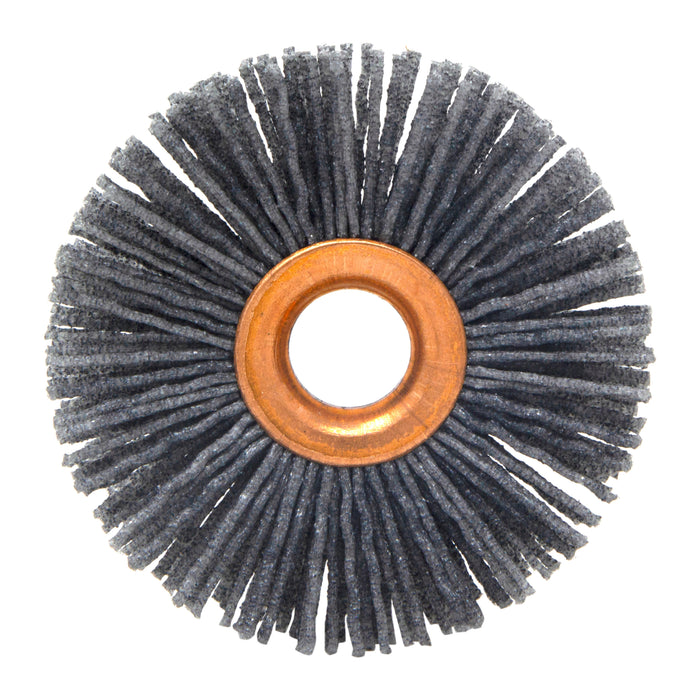 BRM CY21280SC Abrasive Nylon Copper Center Wheel, 2.5" Dia., 80SC, .500" Arbor Hole, .750" Trim