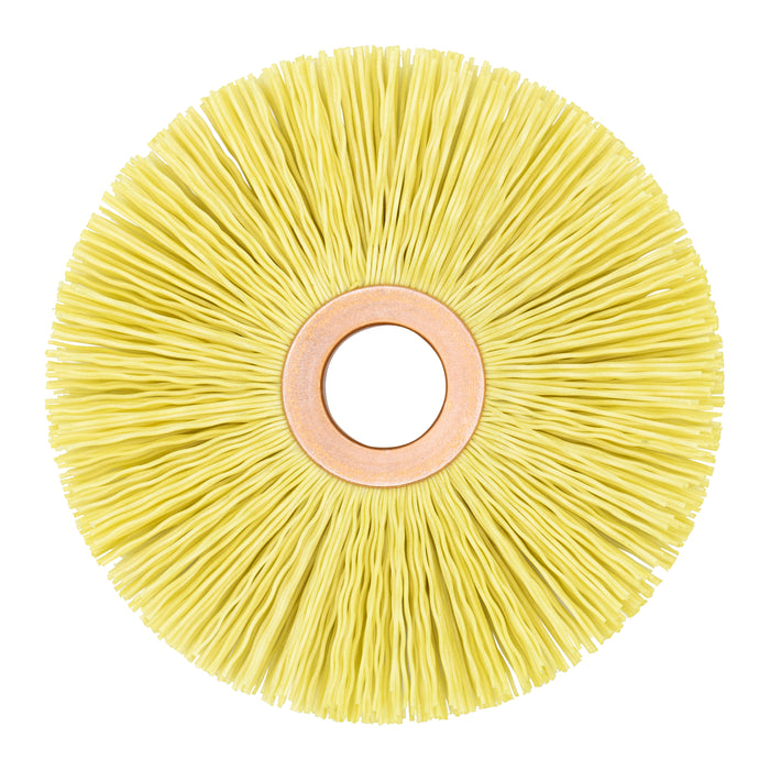 BRM CY312022120CG NAMPOWER Ceramic Wheel Brush 3.5" Dia., 120 Grit, 0.625" Arbor, 1.1875" Trim Length