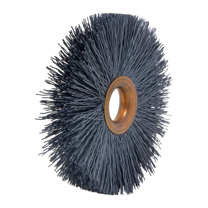 BRM CY312500SC Abrasive Nylon Copper Center Wheel, 3.5" Dia., 500SC, .500" Arbor Hole, 1.187" Trim