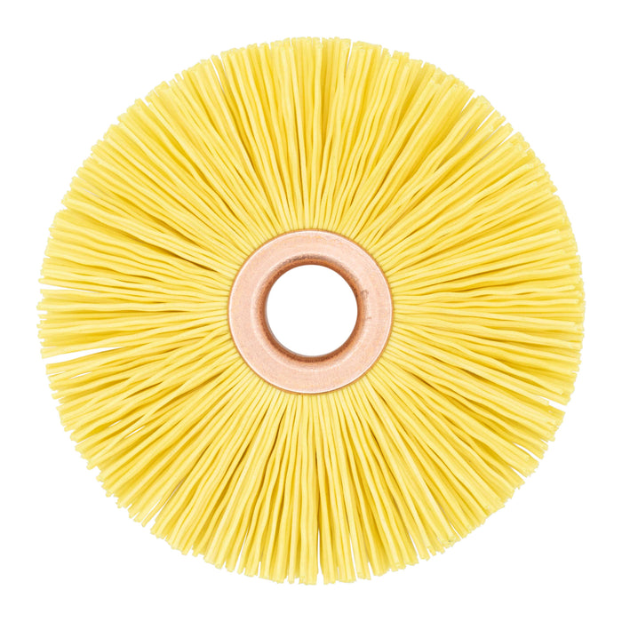 BRM CY3022120CG NAMPOWER Ceramic Wheel Brush 3" Dia., 120 Grit, 0.5" Arbor, 1" Trim Length