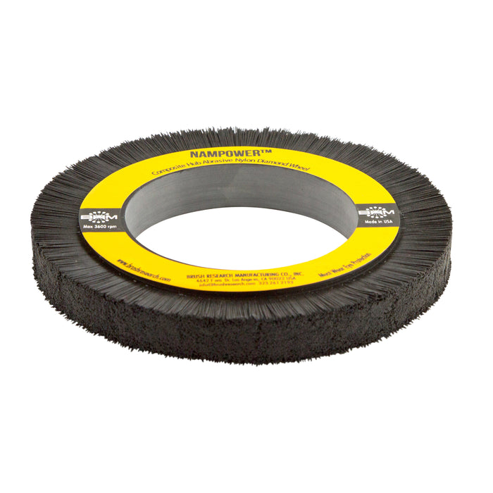 BRM DW150X15X600 NAMPOWER Diamond Wheel Brush, 150mm Diameter, 600 Grit, 3.25" Arbor Hole, 19mm Trim