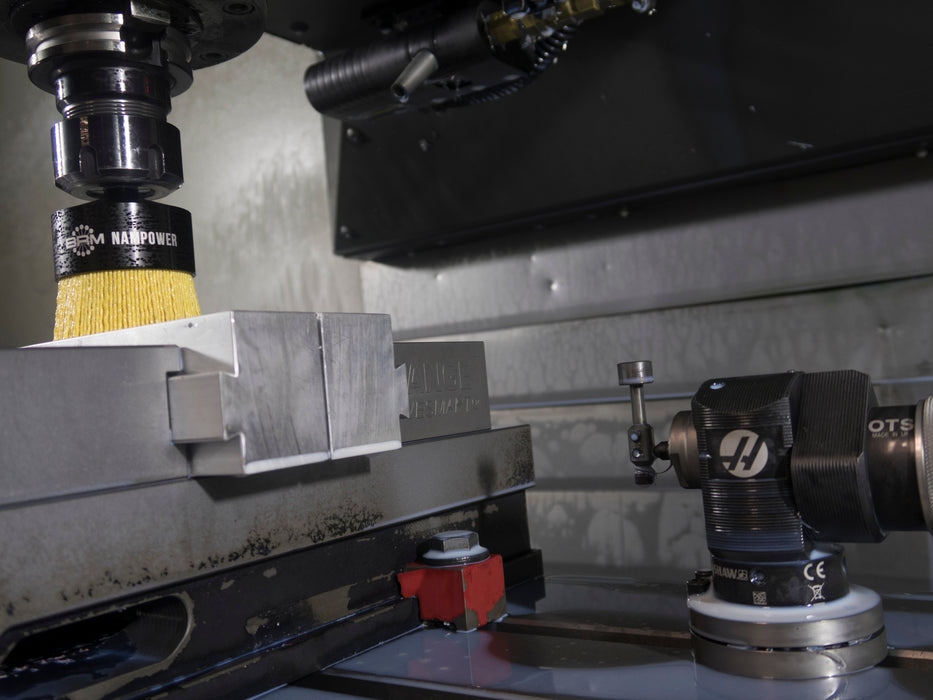 BRM AEB20010080 NAMPOWER End Brush, 2 Diameter, 5.250" OAL, 80 Grit, Ceramic Abrasive Filament