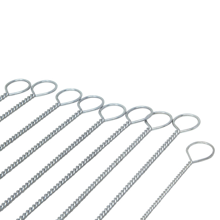 BRM OLK- 9 Piece Nylon Twisted Wire Oil Line/Gallery Tube Brush Kit With Ring Handles