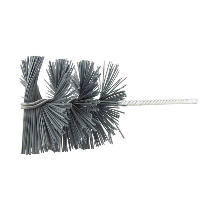 BRM 14535 Rectangular Filament Abrasive Nylon Brush, For Holes Between 4.000"-4.500", 120SC
