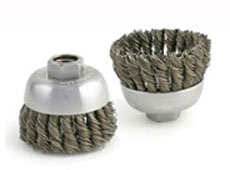 KNOT TYPE CUP- CABLE TWIST SINGLE ROW